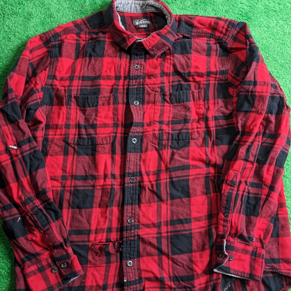 Eddie Bauer Plaid flannel XL